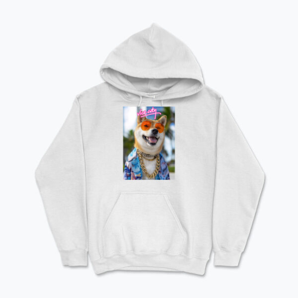 Bluza z kapturem Vice City Shiba Inu