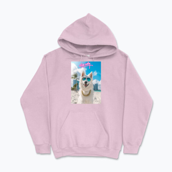 Bluza z kapturem Vice City Biały Owczarek Szwajcarski - obrazek 5