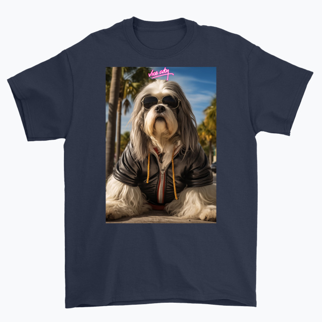 Koszulka Vice City Polski Owczarek Nizinny - obrazek 5