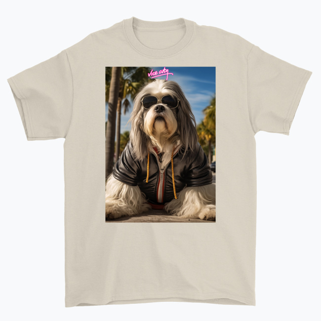 Koszulka Vice City Polski Owczarek Nizinny - obrazek 3