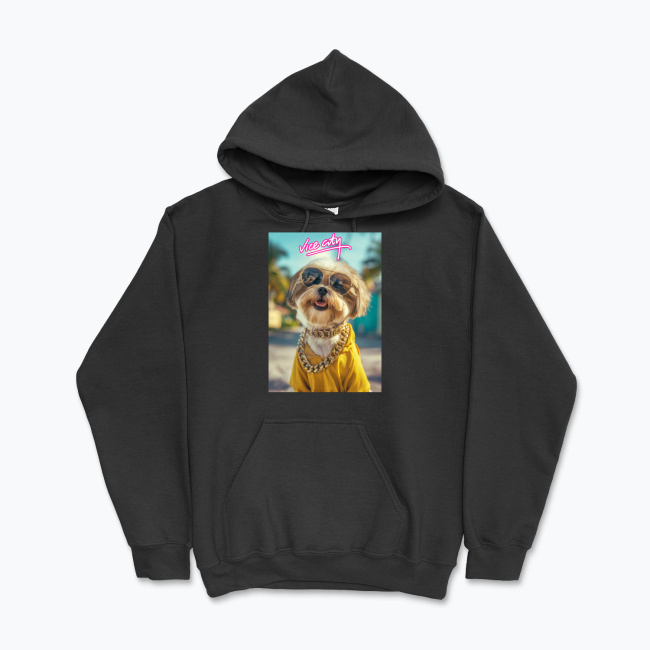 Bluza z kapturem Vice City Shihtzu - obrazek 2