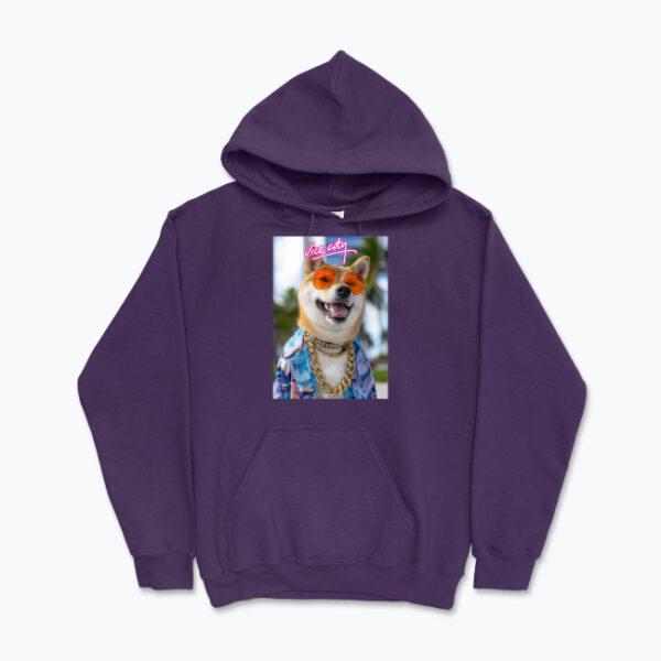 Bluza z kapturem Vice City Shiba Inu - obrazek 5