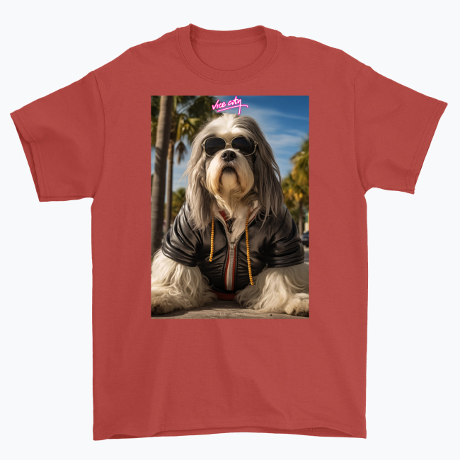 Koszulka Vice City Polski Owczarek Nizinny - obrazek 4