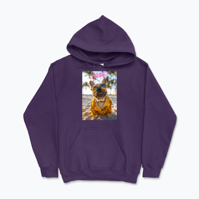Bluza z kapturem Vice City Buldog Francuski - obrazek 6