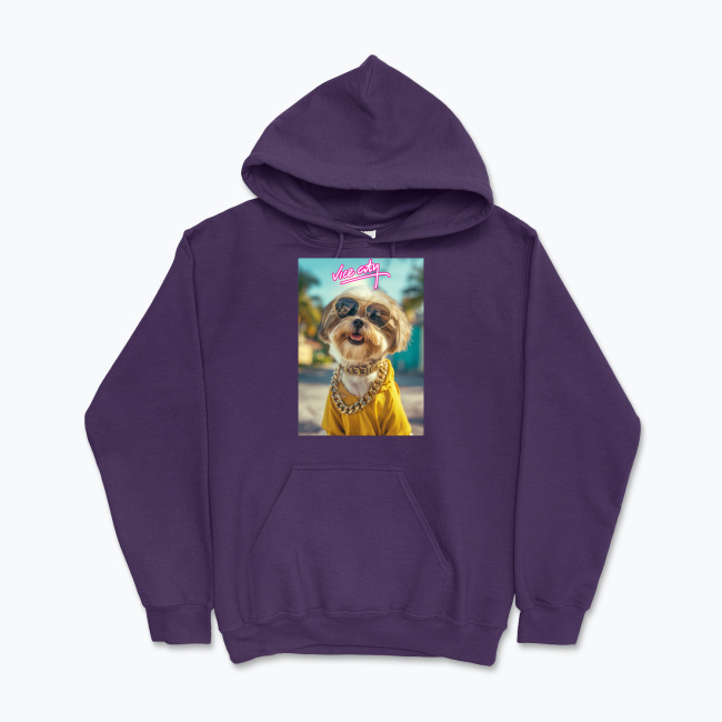 Bluza z kapturem Vice City Shihtzu - obrazek 5