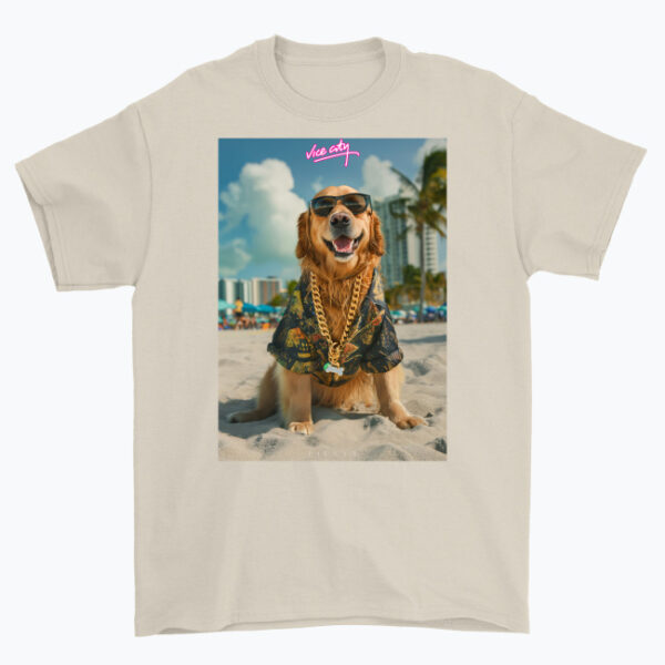 Koszulka Vice City Golden Retriever - obrazek 4