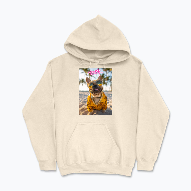 Bluza z kapturem Vice City Buldog Francuski - obrazek 7