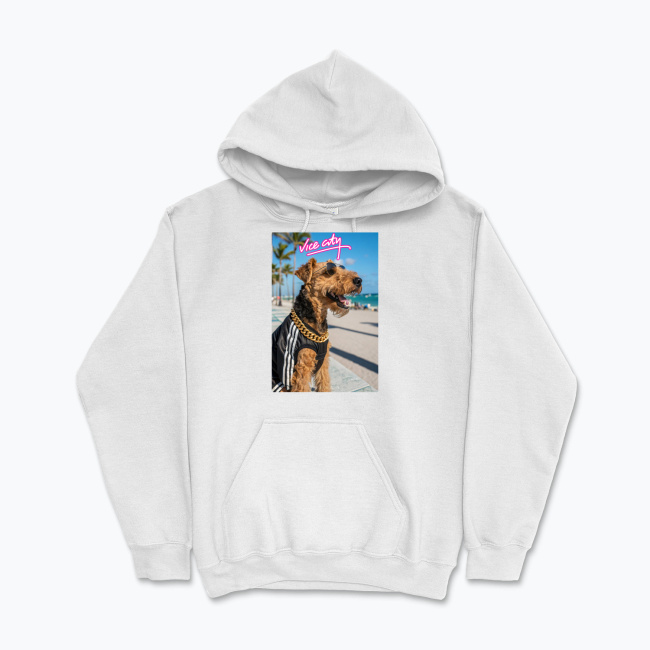 Bluza z kapturem Vice City Terier Walijski - obrazek 3