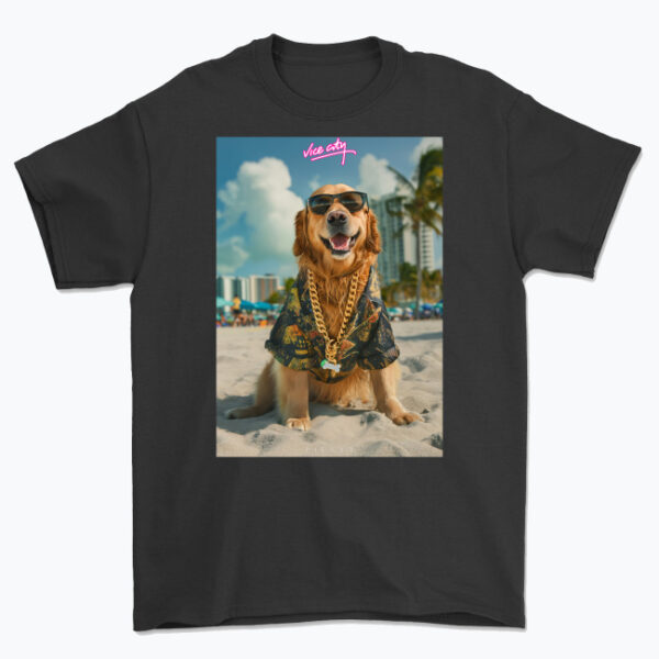 Koszulka Vice City Golden Retriever - obrazek 2