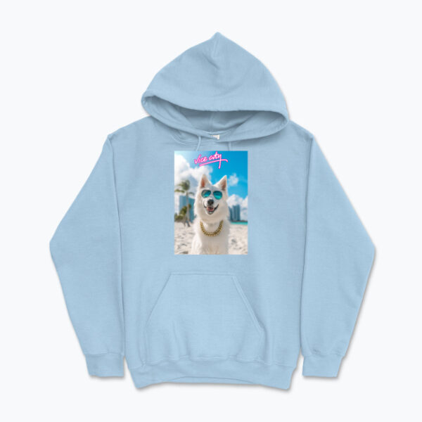 Bluza z kapturem Vice City Biały Owczarek Szwajcarski - obrazek 4