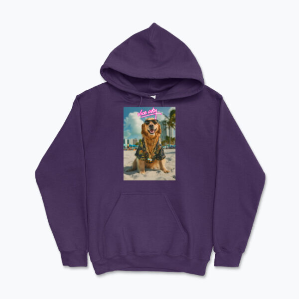 Bluza z kapturem Vice City Golden Retriever - obrazek 5