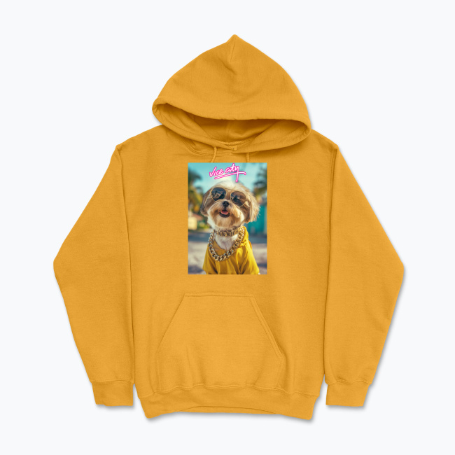 Bluza z kapturem Vice City Shihtzu - obrazek 6